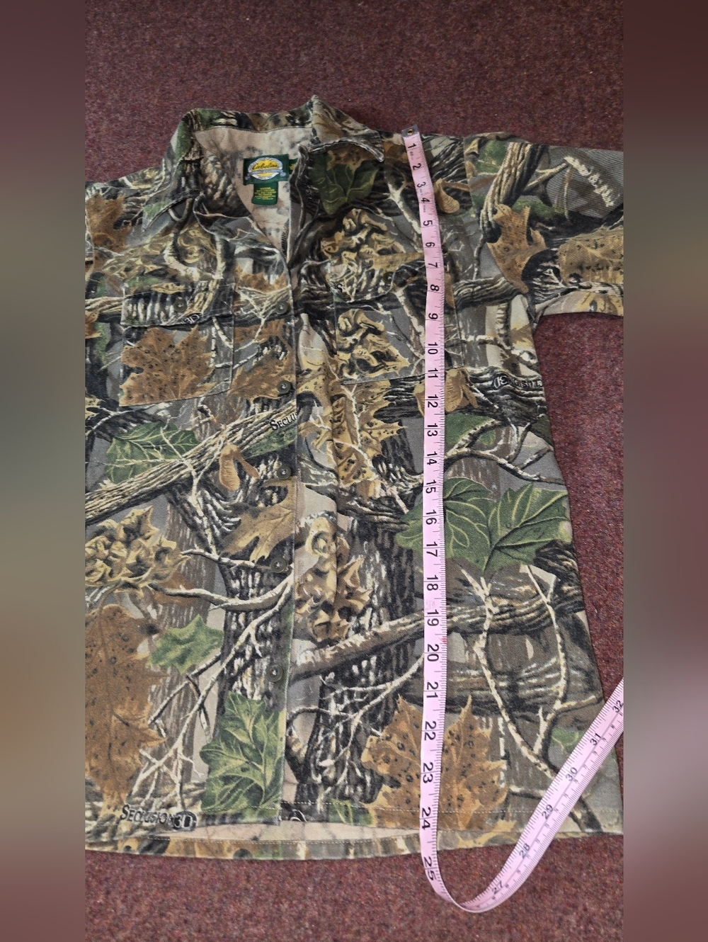 Cabela's Seclusion 3D Camo Long Sleeve Hunting Shirt Youth Size 14Reg - Picture 5 of 7